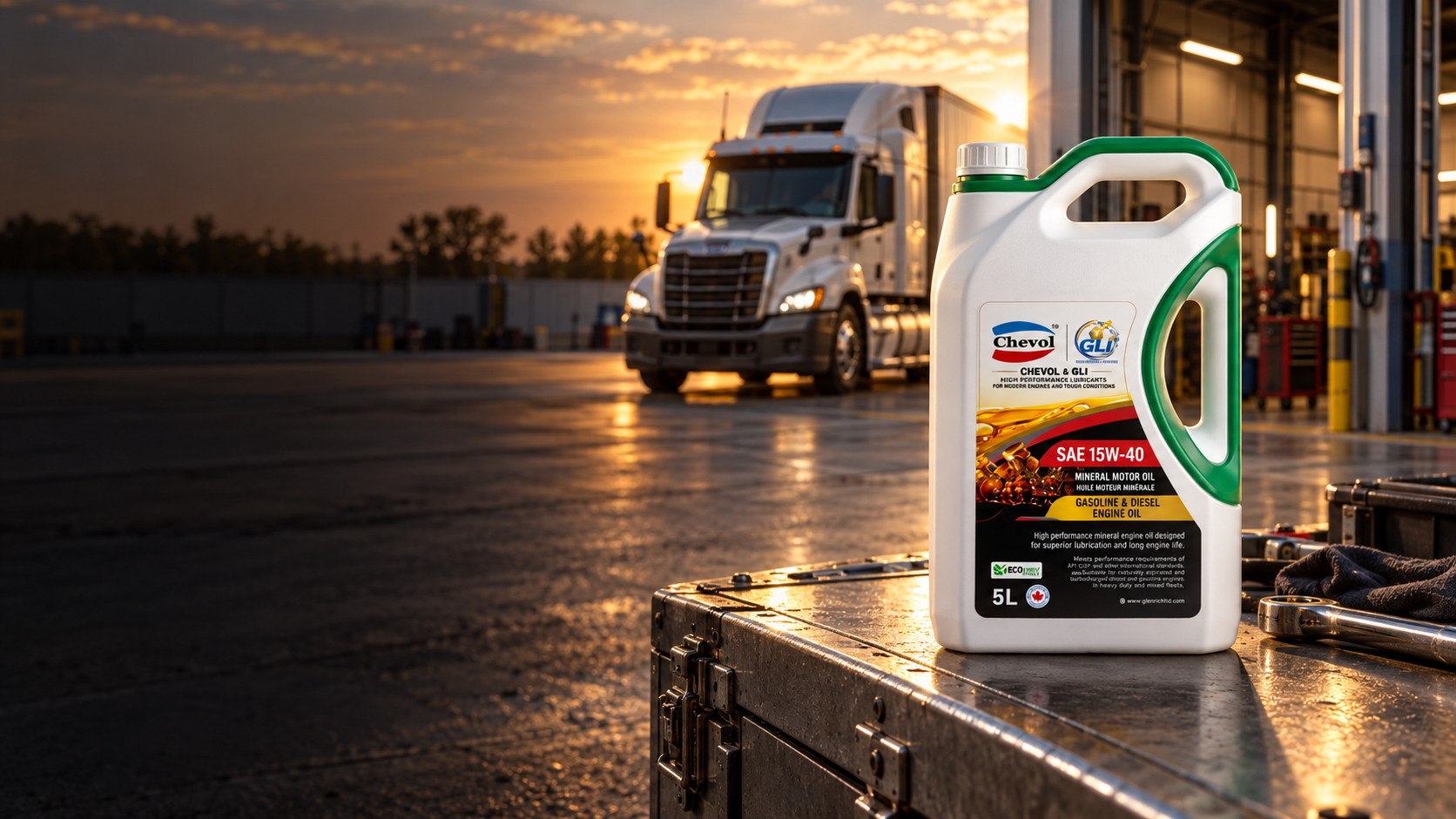 GLI 15W-40 pour transport et poids lourds